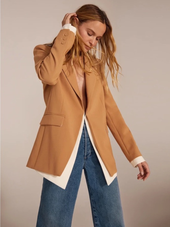 Favorite Daughter Jackets & Blazers - Favorite Daughter Medium THE KELLY BLAZER TAN